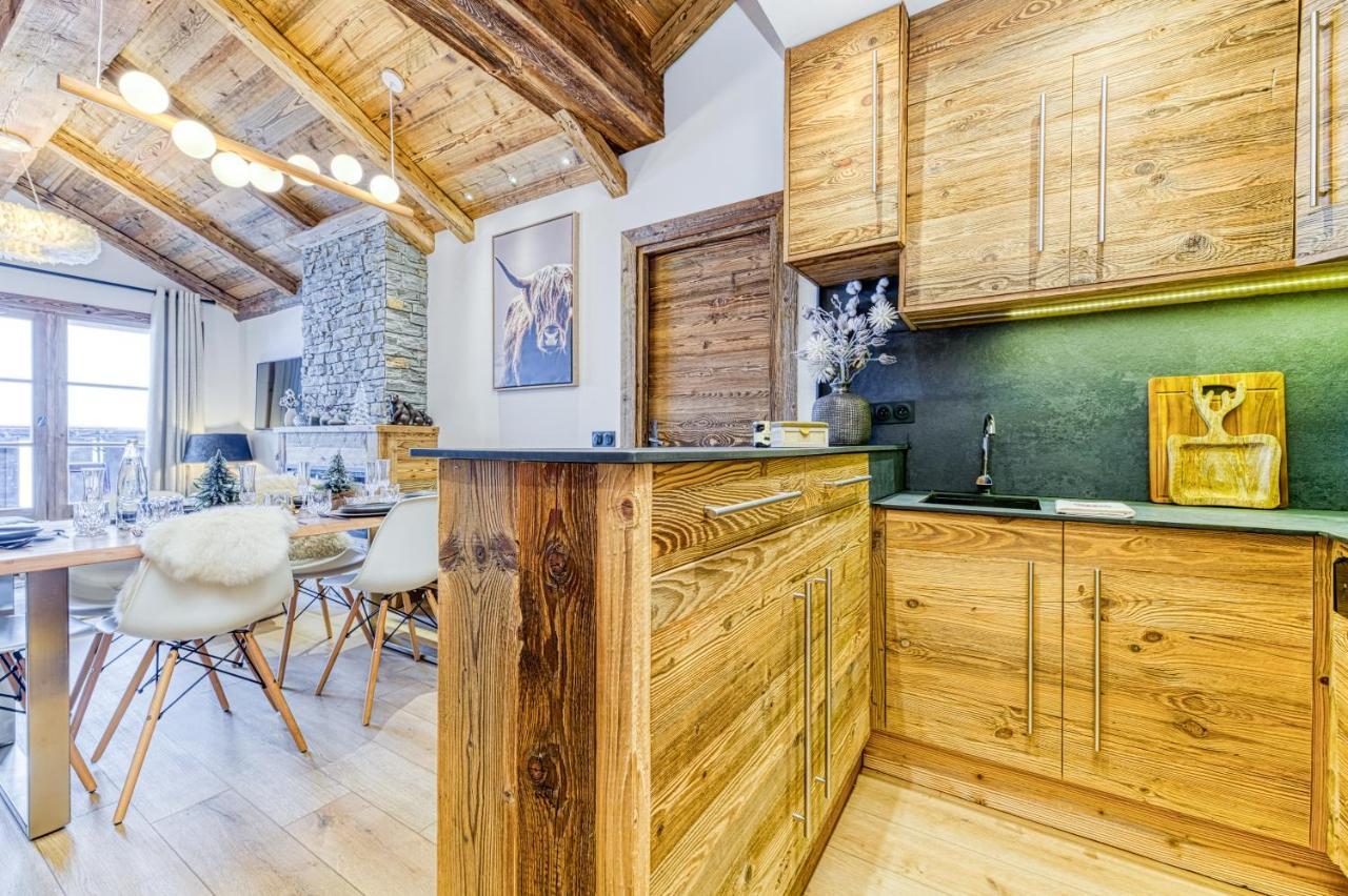 Appartement Style Chalet 5* Vue Mont-Blanc - Arc 1950 Les Arcs  Esterno foto